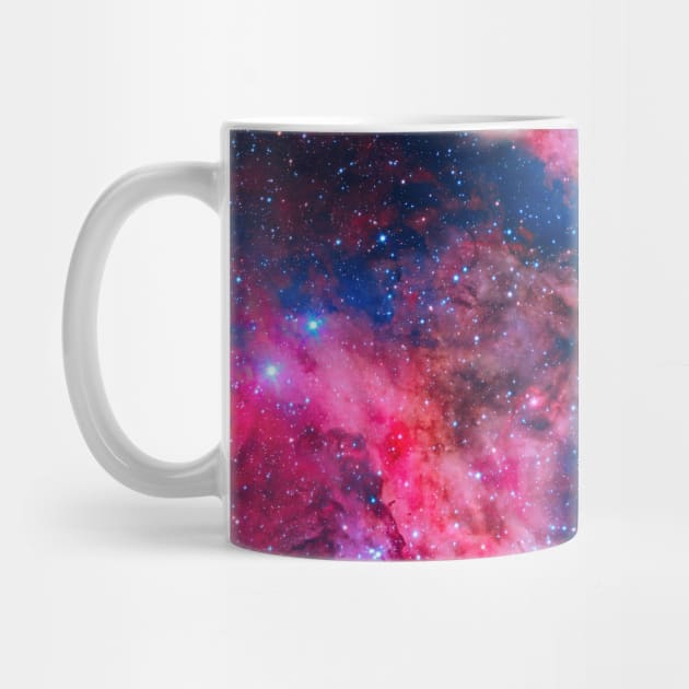 Pink Blue Space Galaxy by NewburyBoutique